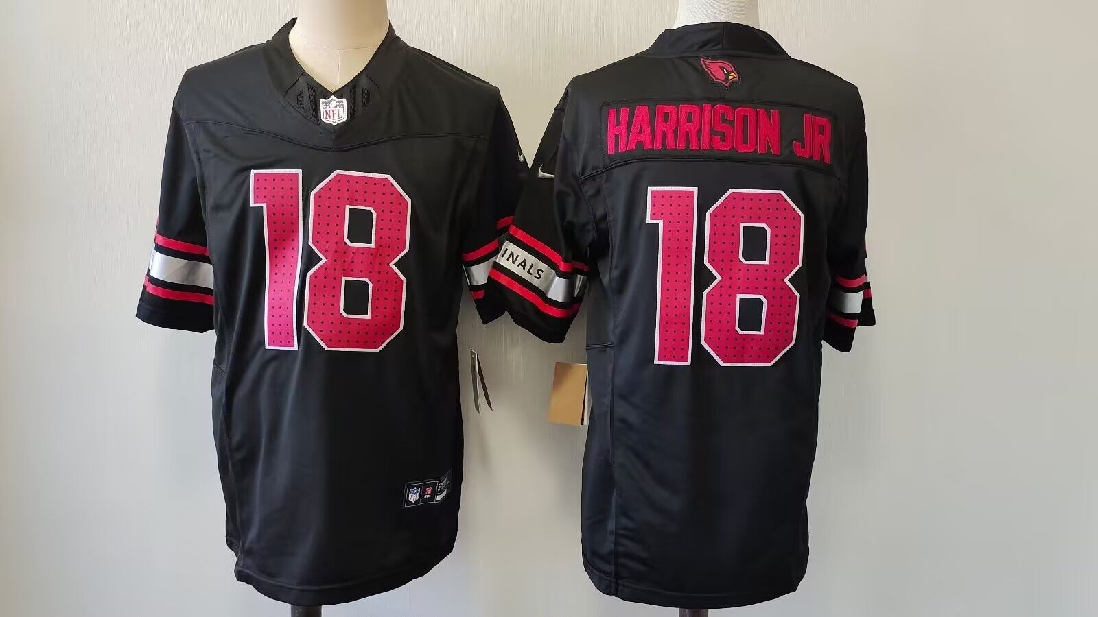 Men Arizona Cardinals #18 Harrison Jr Nike Cardinal Game black NFL Jersey->arizona cardinals->NFL Jersey